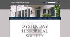 Desktop Screenshot of oysterbayhistorical.org